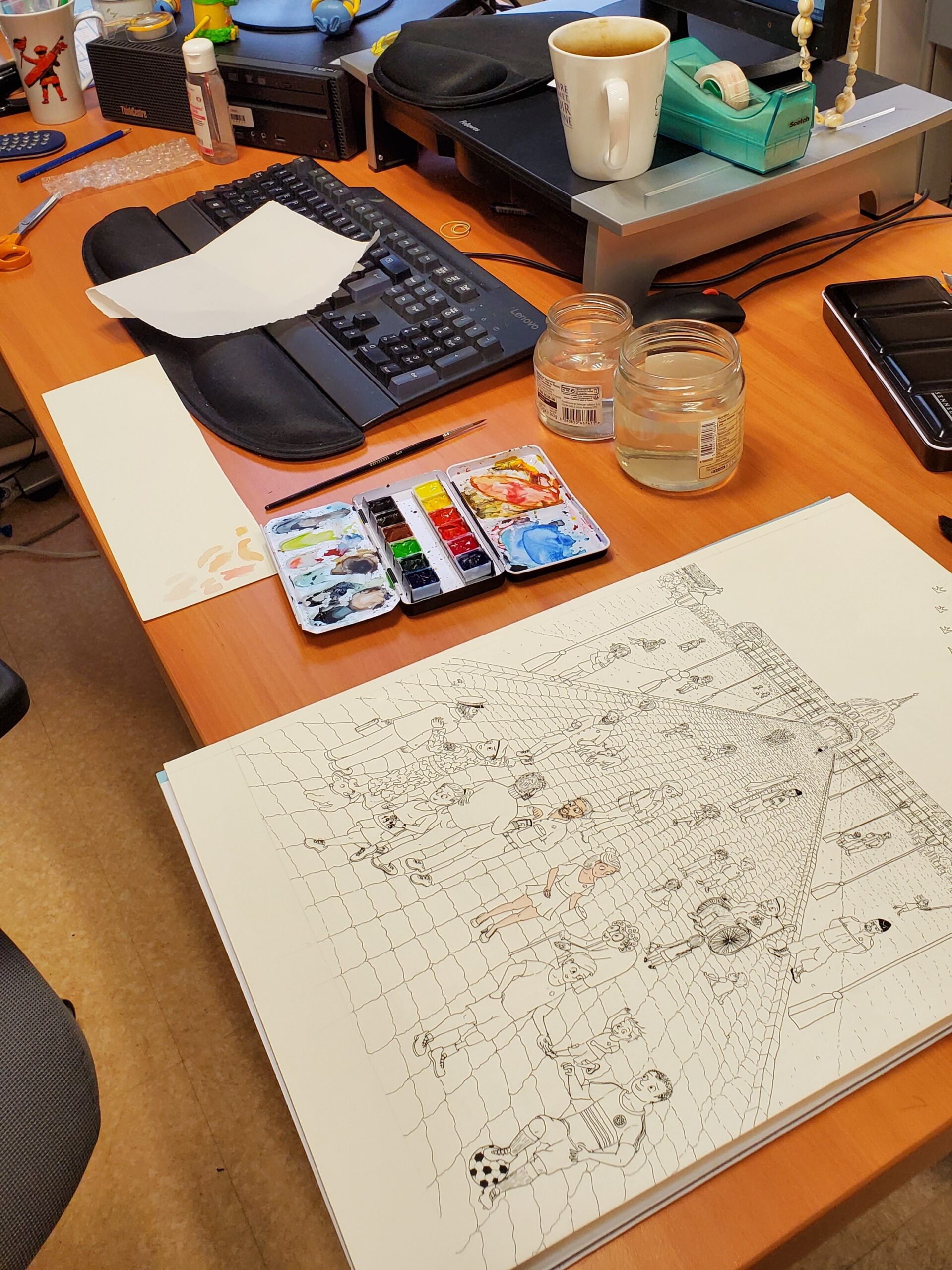 Réalisation de l'affiche du Bleuet 2021